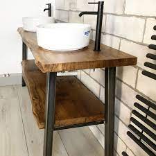 Live Edge Bathroom Vanity Unit By Earthy Timber Wood Bathroom Vanity Live Edge Bathroom Vanity Diy Bathroom Vanity