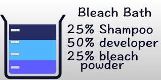 Bleach Baths For Hair Our Easy Tutorial For Gentle Treatments Bleach Bath Hair Bleach Bath Bleaching Hair At Home