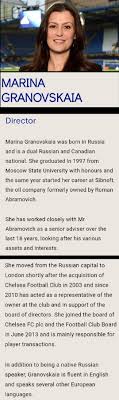 1997 schließt sie die universität moskau im. Marina Granovskaia Club Director Steinbock Sternzeichen Sternzeichen Steinbock