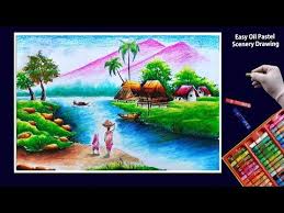 Beautiful Scenery Drawing With Oil Pastels Step By Step Village Scenery Drawing Youtube Beautiful Scenery Drawing Oil Pastel Oil Pastel Landscape And while the end result can be beautiful, oil pastels if you're up for a challenge, you can choose something harder, like a person or landscape.4 x research source.