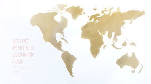 White Gld Watercolour Map Life Place Desktop Wallpaper Background Wallpaper Achtergronden Achtergronden Wallpaper