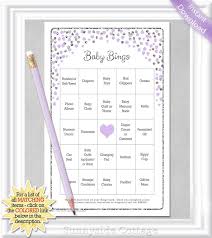 People bingo, or human bingo, is one of the most popular ice breaker games for adults in the classroom and at parties. 36 Card Baby Bingo Game In A Soft Lavender With Silver Hearts Etsy