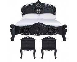 Rococo Carved Bed Set Black French Furniture Bedroom French Style Bedroom Furniture Bedroom Collections Furniture