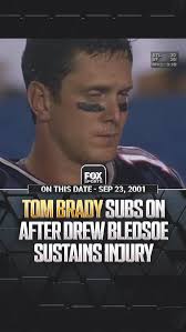 24 years ago today, Tom Brady subbed