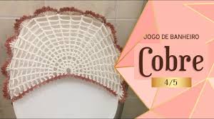 Gente me deparei com este passo a passo. Parte Interna Da Capa Do Vaso Sanitario 4 5 Jogo De Banheiro Cobre Youtube