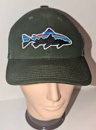 Patagonia Fitz Roy Trout Kelp Forest Green Trucker Hat Lost River  Outfitters