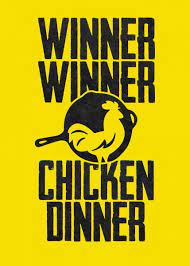 Pubg Winner Chicken Dinner Text Art Poster Print Metal Posters Displate Chicken Dinner Text Art Posters Art Prints