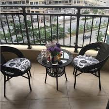 Outdoor Balcony Rattan Coffee Table Chairs Free Cushion Seat Pad Free Shipping Leisure Set Coffee Table With Chairs Coffee Table For Balcony Rattan Coffee Table
