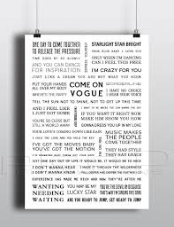 They Tried To Put Me On The Cover Of Vogue Lyrics Madonna Song Lyrics Poster A3 Size Etsy Song Lyric Posters Lyric Poster Madonna Songs