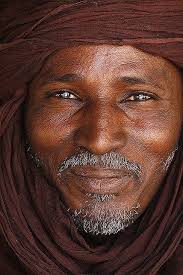 Portrait of a Tuareg man such a beautiful smile