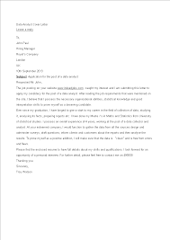 Explain why you are the best fit for the given job. Graduate Data Analyst Application Letter Templates At Allbusinesstemplates Com