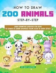 How to draw snake step by step. How To Draw Zoo Animals Step By Step Easy Drawing Lessons For Kids To Learn To Draw Animals From Zoos In Chibi Style By Roy Lichter