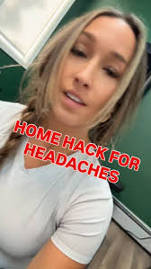 💡 Headache hack you need to try: , Freeze a water bottle, then lay