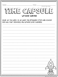 {there's a version for kindergarten through 4th grade.} // fabulous in first. Time Capsule Activity For Back To School And End Of Year Rockin Resources
