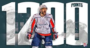 However, this time it was not a great goal. Alex Ovechkin Gets Nhl Point 1 200 Nova Caps