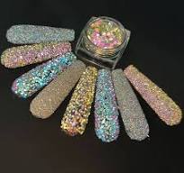 1 Box Reflective Diamond Nail Powder Glitter Sparkly Shinning Crystal  Rhinestone Nail Art Sequins DIY Manicure Decors Paillette - AliExpress 66