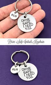 Drive Safe I Need You Keychain Initials Keychain Personalized Keychain Custom Gift Hand Stamped For Him Husband Gift Trucker Gift Gifts For Truckers Romantic Gifts For Him Relationship Gifts