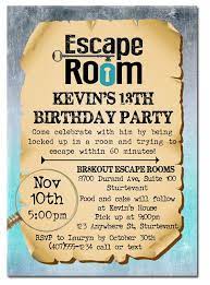 Escape Room Birthday Party Invitations Kids Birthday Party Invitations Kids Kids Invitations Escape Room