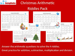 The time when everyone gets santamental. Christmas Arithmetic Riddles Xmas Themed Number Practice Teaching Resources