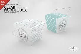 Clear Noodle Box Packaging Mockup Packaging Mockup Branding Mockups Clear Noodles