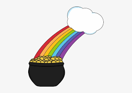 The image is transparent png format with a resolution of 8000x8000 pixels, suitable for design use and personal projects. Pot Of Gold With Rainbow And Cloud Clip Art Rainbow Pot Of Gold Clipart Png Image Transparent Png Free Download On Seekpng
