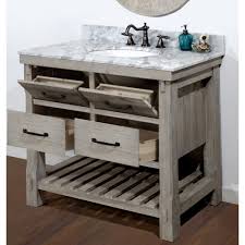 You can find rustic bathroom vanities in a range of wood and styles on bathroom vanities | buy bathroom vanity cabinets and bathroom furniture online. Rustic Style Carrara White Marble Top 36 Inch Bathroom Vanity Bathroom Poster
