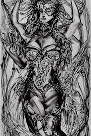 Anatomically Correct TS Swimsuit Model Devil Woman Illustration · Creative  Fabrica