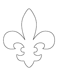 Printable Fleur De Lis Template Stencils Stencil Patterns Crafts
