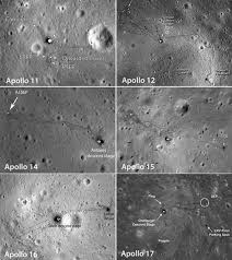Moon Landing Hoax Nasas Six Lunar Landing Sites Are