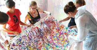 Maybe you would like to learn more about one of these? Action Painting Junggesellinnenabschied Feiern Markus Kelzenberg