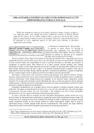 Locuri de munca in bucuresti din toate domeniile. Pdf Organizarea InternÄ Si Structura Personalului In AdministraÅ£ia PublicÄ LocalÄ Cziprian Kovacs Lorand Academia Edu