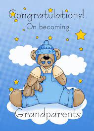 Congratulations on the newest member of the family! Grandparents New Baby Boy Congratulations With Cute Bear Card Ad Sponsored Boy Baby Congratulations Card Congratulations Baby Boy Congratulations Baby