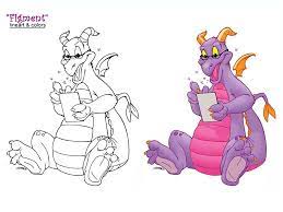 A coloring book for fantasy aficionados and animal lovers; Disney Figment Coloring Books Disney Disney Parks
