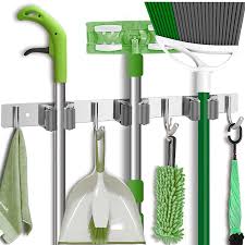 Maybe you would like to learn more about one of these? Buy Broom Mop Holder Wall Mount Cleaning Tool Holder Rack Storage Garage Tool Organizer Broom Hanger Rack Hook Stainless Steel Broom Holder Wall Mount Broom Storage For Home Kitchen Bathroom Garden Garage