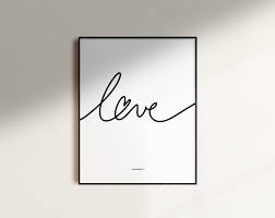 Love Printable Wall Art Love Word Art Bedroom Wall Art Etsy In 2020 Printable Wall Art Etsy Wall Art Wall Printables