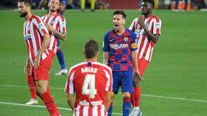 Currently, barcelona rank 3rd, while atlético madrid hold 1st position. Barca Lasst Gegen Atletico Madrid Punkte Liegen Messi Mit Meilenstein Eurosport