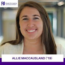 Congratulations, Allie MacCausland ('19)! She was recently promoted to a  Senior Client Success Advisor at Cvent. As a CSA, She works with a set of  clients to successfully adopt the Event technology