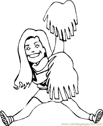 To print the coloring page: Cheerleader Coloring Page 08 Coloring Page For Kids Free Others Printable Coloring Pages Online For Kids Coloringpages101 Com Coloring Pages For Kids