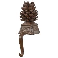 Cast Iron Pinecone Stocking Hanger Pinecone