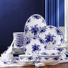 Lassez de la routine ? Ylee Service De Vaisselle En Porcelaine Tendre 44 Pieces De Vaisselle En Porcelaine Rose Bleu Porcelaine Bleue Et Blanche De Chine Amazon Fr Cuisine Maison