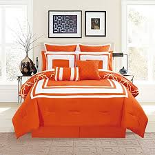 Find all of it here. Kinglinen 12 Piece Bernard Orange Comforter Set With Sheets Queen Buy Online In Bahamas At Bahamas Desertcart Com Productid 60936834