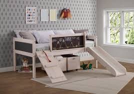Schmid Twin Low Loft Bed Low Loft Beds Loft Bed Frame Bed With Slide