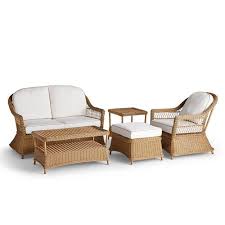 Sorrento Sand Wicker Loveseat Patio Set With Cushions Pier 1 In 2020 Wicker Loveseat Porch Furniture Outdoor Wicker Furniture