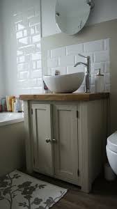 Chunky Rustic Painted Bathroom Sink Vanity Unit Wood Shabby Chic Farrow Ball Bathroom Shower Room Bathroom Sink Vanity Units Bathroom Vanity Units Bathroom Sink Units