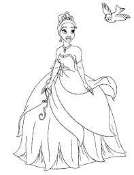 Free printable tiana coloring pages. Tiana With A Bird Coloring Page Free Printable Coloring Pages For Kids