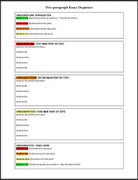 Free Blank Printable Five Paragraph Essay Organizer Student Handouts Essay Outline Template Paragraph Essay Essay Outline