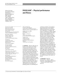 Pdf Passclaim Physical Performance And Fitness