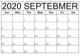 September 2020 Blank Calendar Make Weekly Schedule Printable Calendar In 2020 Calendar Template 2020 Calendar Template Blank Calendar