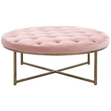 The marvellous photo below, is part of circle coffee table bring warm and elegance publishing which is sorted within metal, round tables, and posted at june 16th, 2016 09:10:01 am by. Rochelle 43 1 4 Wide Blush Pink Velvet Round Coffee Table 86n21 Lamps Plus