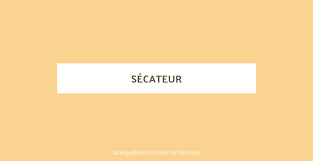 Secateur Definition De Secateur Dictionnaire La Langue Francaise